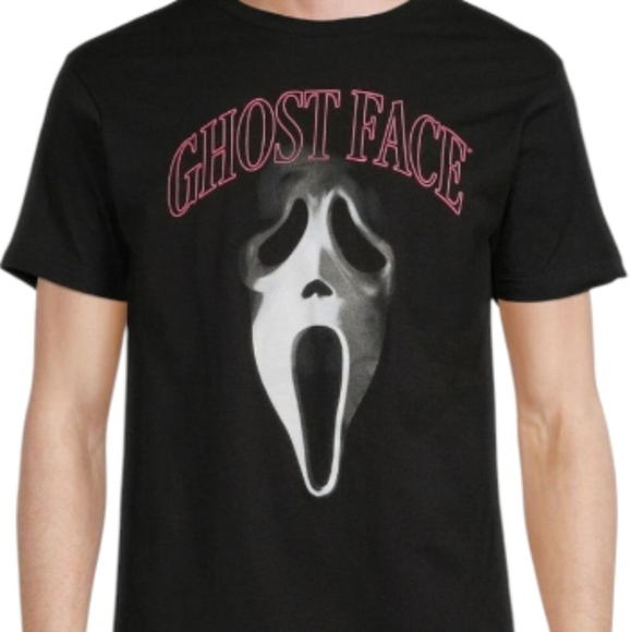 XL Ghostface Mask Scream Black T-shirt - Picture 2 of 7